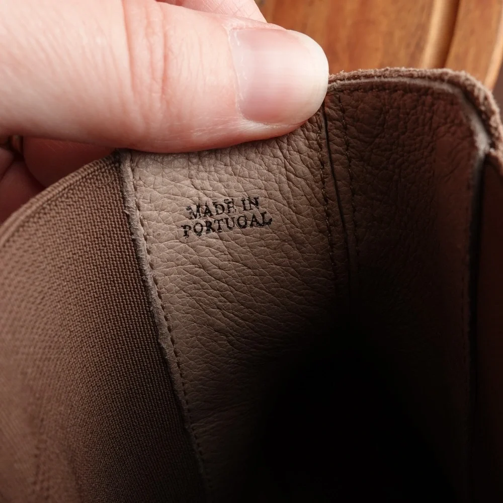 AllSaints Boots Mens SZ EU 41 US 8 Beige Reiner Chelsea Suede Contemporary Ankle